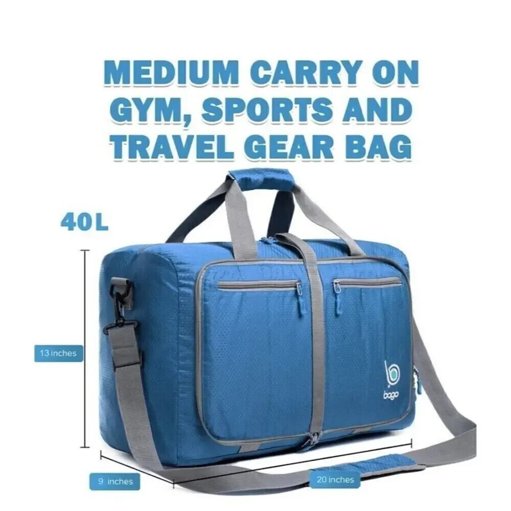 Bago Expandable Luggage Soft sided Shoulder Strap Double Handles Compact Luggage